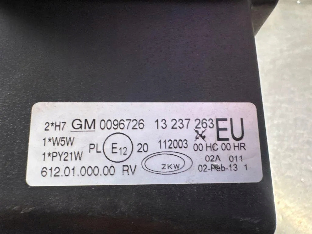 Frontscheinwerfer Opel 13237263 Links Scheinwerfer Headlight SCH1999316733zu
