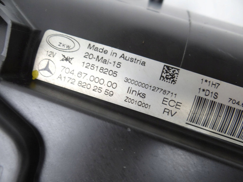 Frontscheinwerfer Mercedes-Benz Slk Amg A1728202559 12518205 Xenon Links SCH1165349493au