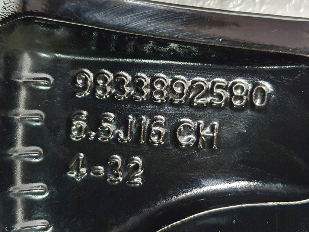 1x Alufelge 16 Zoll 6.5" 4x100 32ET 9833892580 Opel Corsa E D Rim Wheel FEL1063590443dh