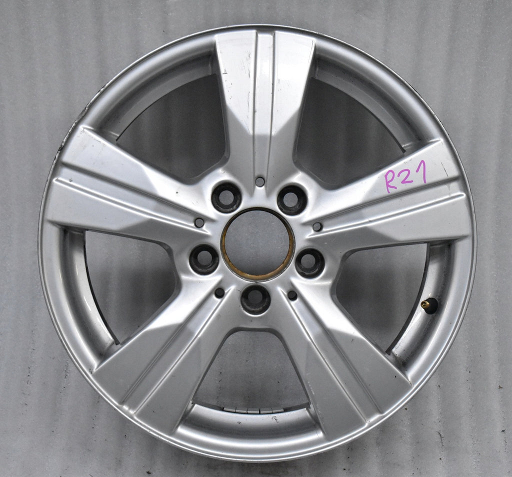 1x Alufelge 16 Zoll 6.0" 5x112 46ET Glanz Silber A1694012202 Mercedes-Benz W169