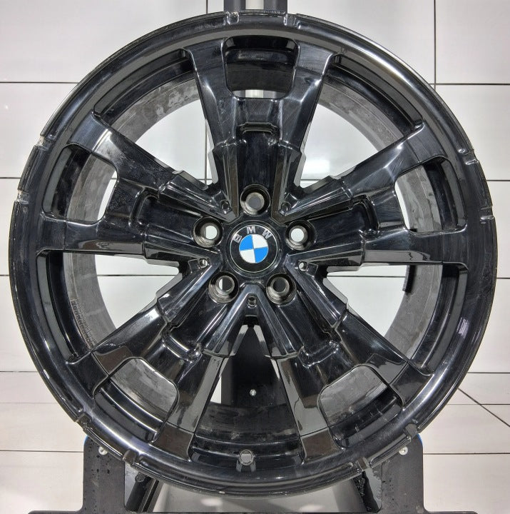 1x Alufelge 19 Zoll 8.0" 5x112 34ET Glanz Schwarz 6895627 BMW Ix3 Rim Wheel FEL9453222847zi