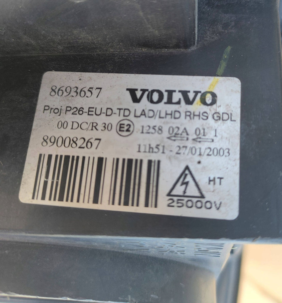 Frontscheinwerfer Volvo S60 8693657 Xenon Rechts Scheinwerfer Headlight