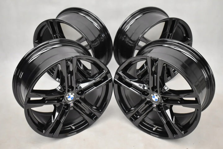 4x Alufelge 18 Zoll 8.0" 5x112 57ET Glanz Schwarz 8092352 BMW F44 1 F40 FEL4537053050ge