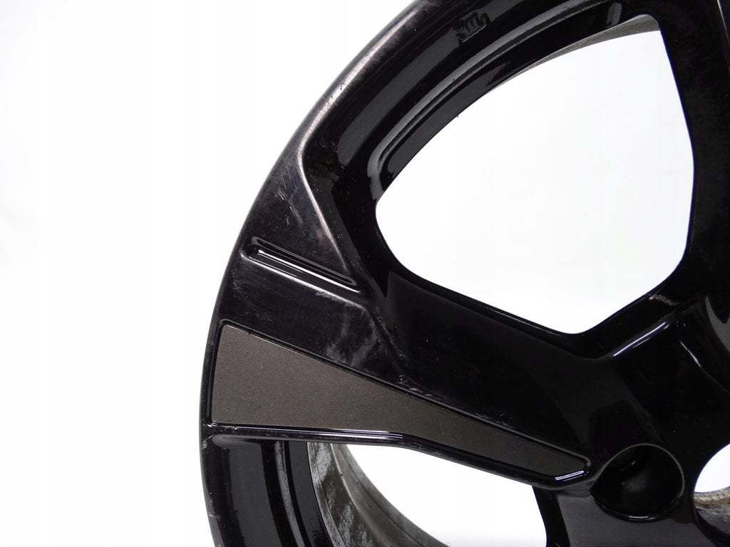 1x Alufelge 17 Zoll 6.5" 4x100 50ET Glanz Schwarz 40300-5FA5A Nissan Micra