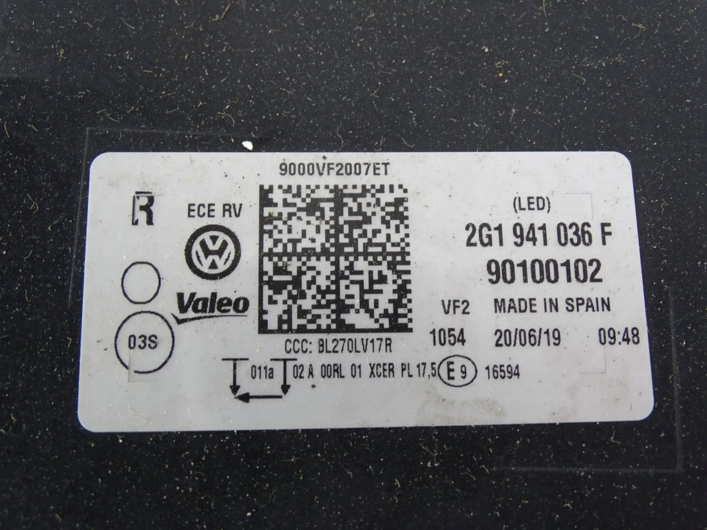 Frontscheinwerfer VW Polo 2G1941036 Full LED Rechts Scheinwerfer Headlight SCH4671007784cj