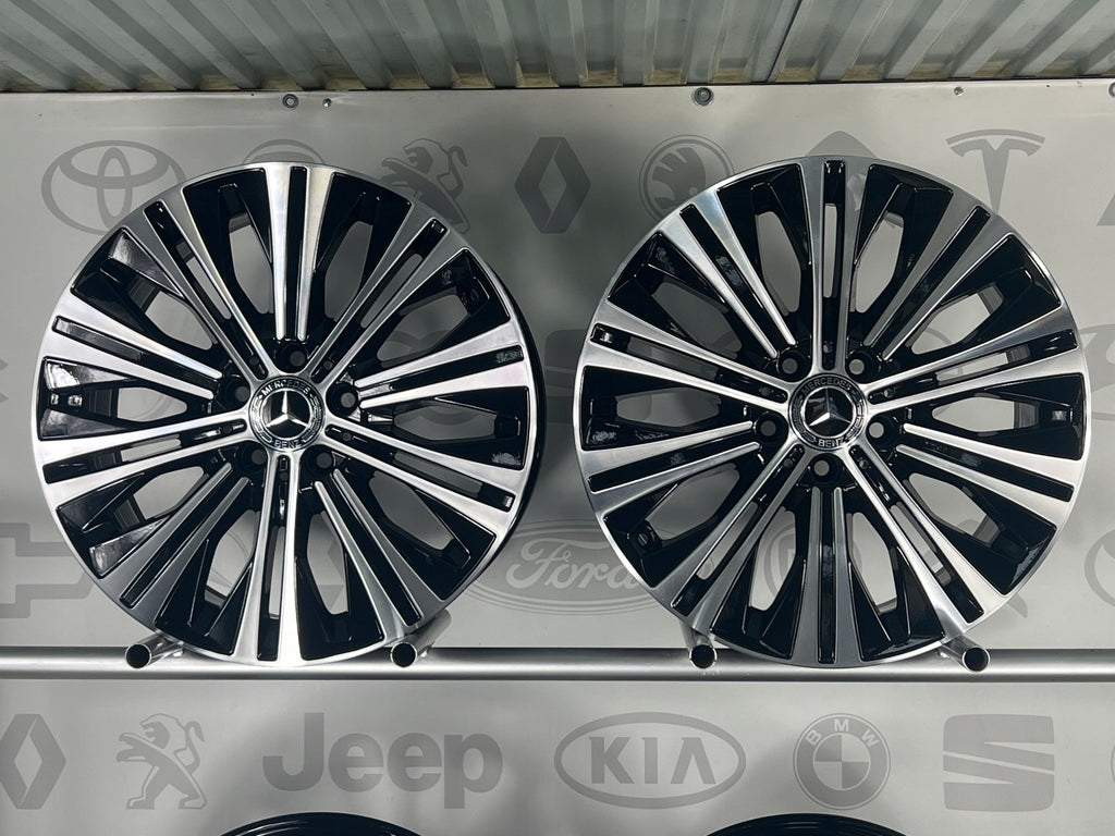 4x Alufelge 18 Zoll 7.5" 5x112 49ET Glanz Schwarz A1774013300 Mercedes-Benz W177