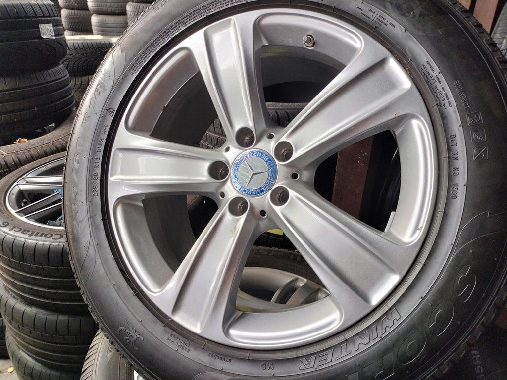 4x Alufelge 18 Zoll 8.0" 5x112 38ET Glanz Silber A2534012100 Mercedes-Benz Glc FEL6404912878bt