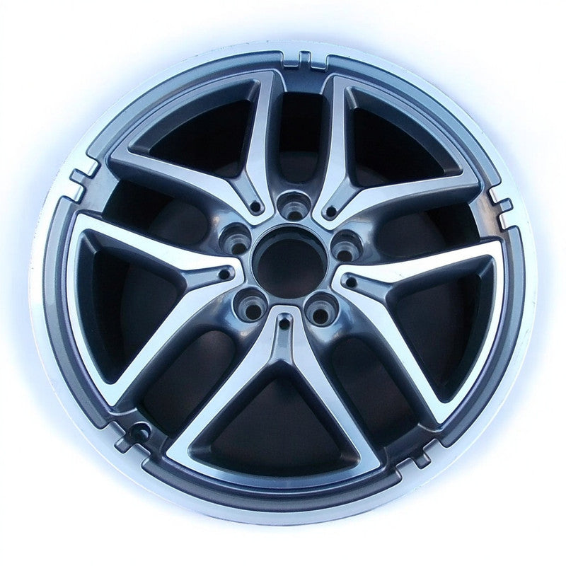 1x Alufelge 17 Zoll 7.5" 5x112 52ET Glanz A2464011502 Mercedes-Benz W176