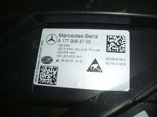 Frontscheinwerfer Mercedes-Benz W177 A1779064703 Full LED Ein Satz Headlight SCH4545813912mf