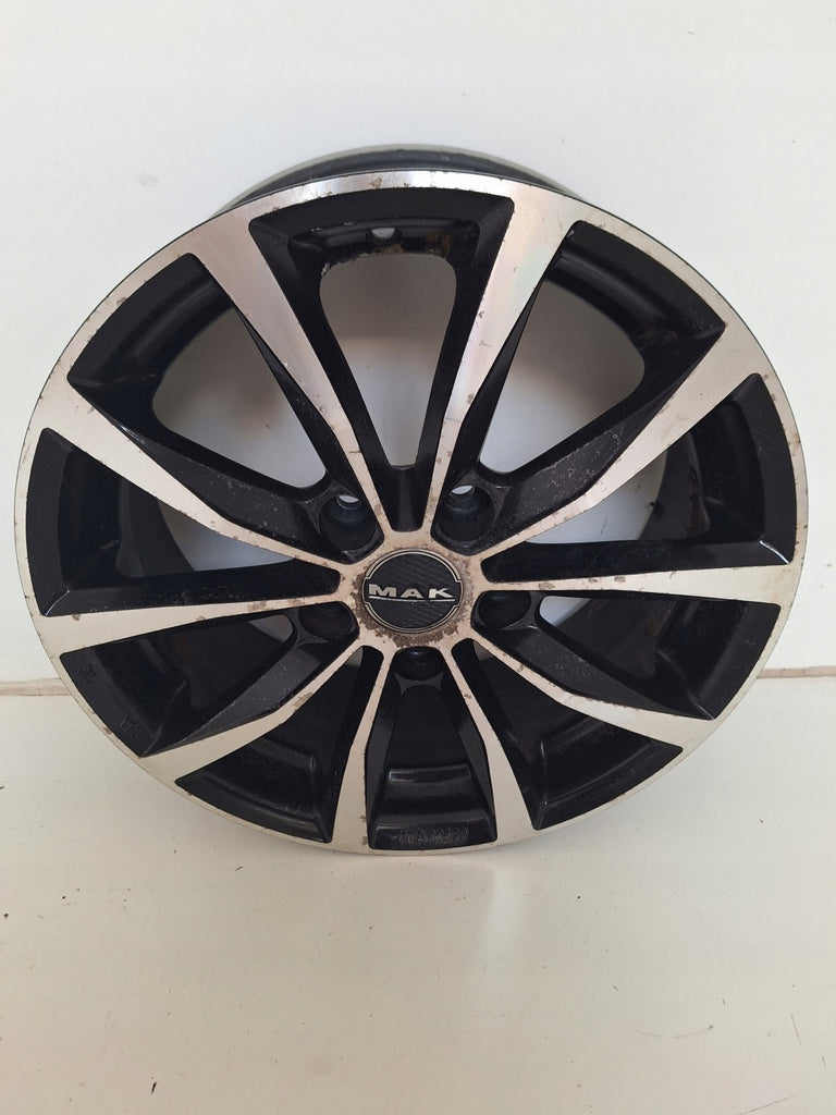 1x Alufelge 16 Zoll 6.5" 5x100 40ET F6560KOBM40PP Rim Wheel FEL3407890428zh