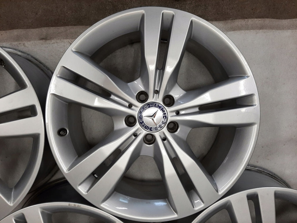 4x Alufelge 19 Zoll 8.0" 5x112 56ET Glanz Silber A1664010702 Mercedes-Benz W166 FEL6769391456ng