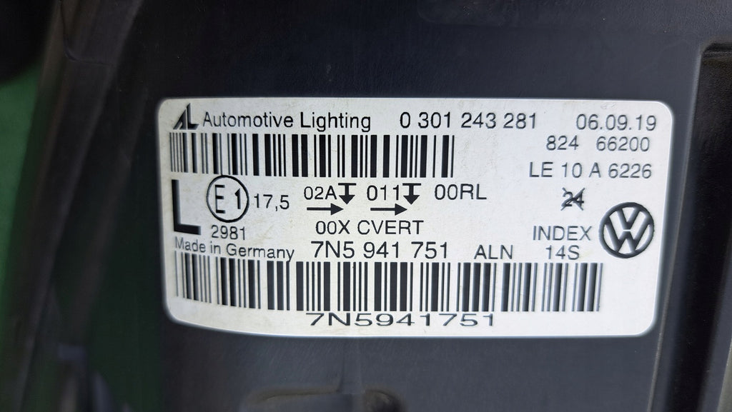 Frontscheinwerfer Seat Alhambra 7N5941751 Xenon Links Scheinwerfer Headlight