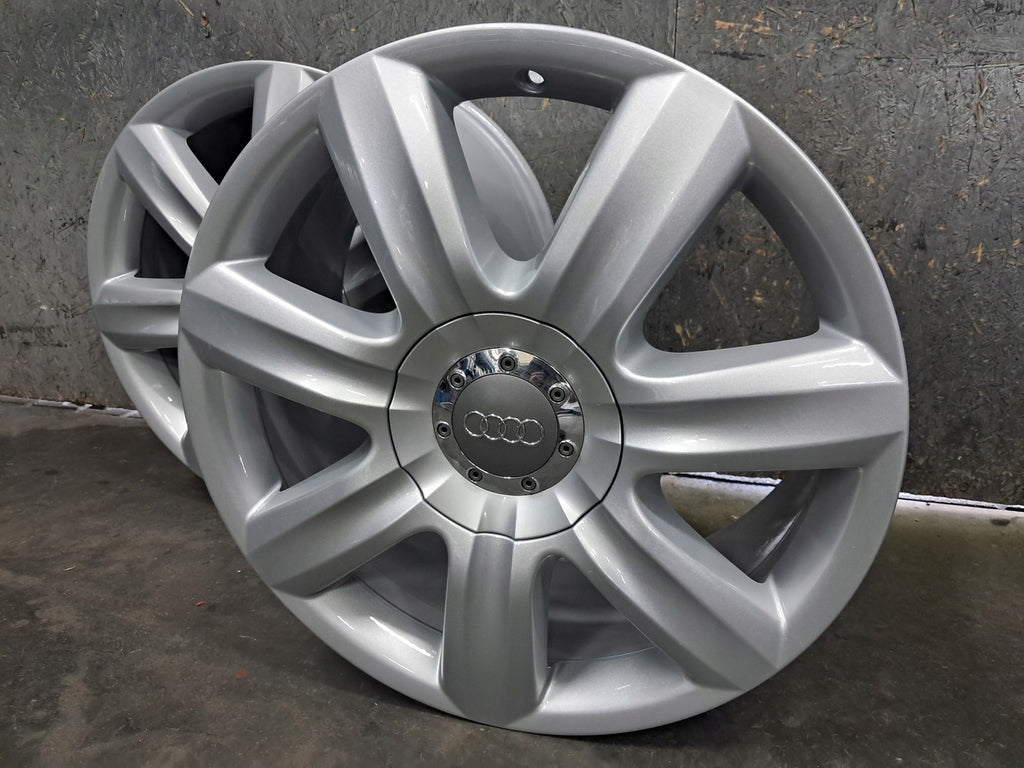 4x Alufelge 19 Zoll 8.5" 5x130 62ET Glanz Silber 4L0601025C Audi Rim Wheel