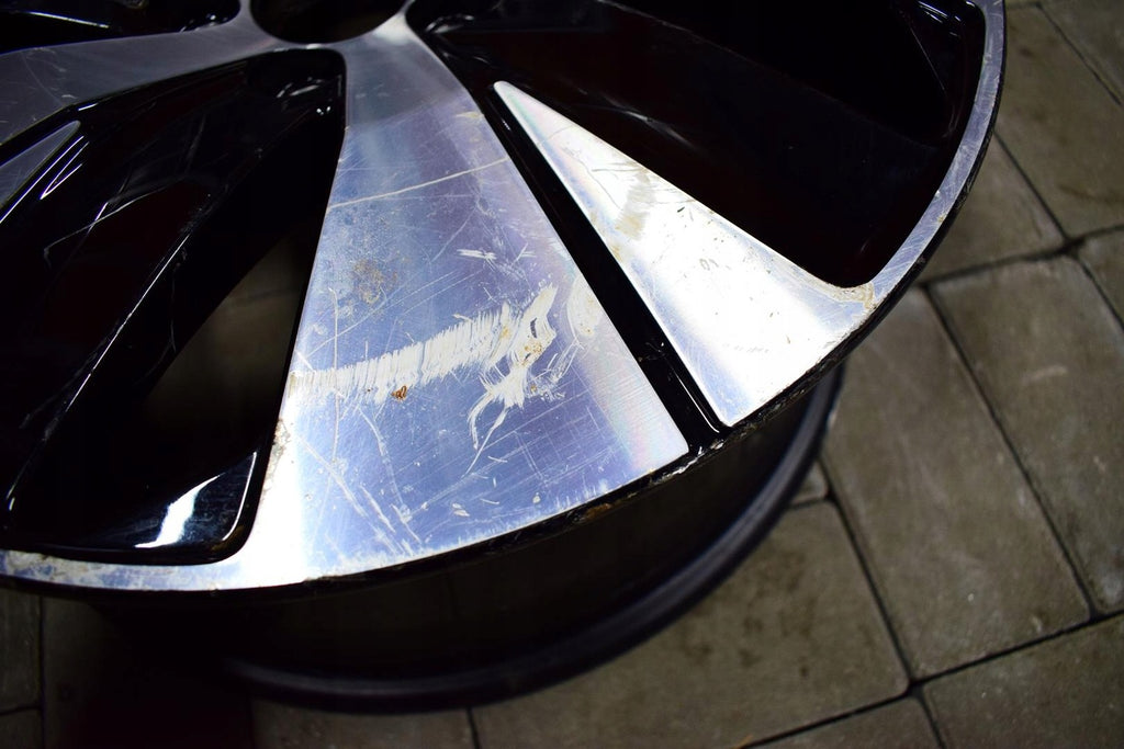 1x Alufelge 18 Zoll 7.5" 5x108 50,5ET Glanz Schwarz 31680403 Volvo Xc60 Xc40