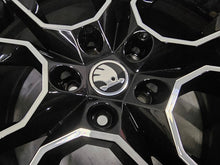 Load image into Gallery viewer, 4x Alufelge 19 Zoll 7.5" 5x112 51ET Glanz Schwarz 5E0601025AH Mg Octavia I FEL3033522371bi