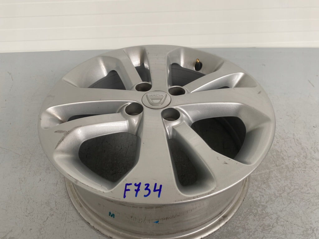 1x Alufelge 16 Zoll 6.0" 4x100 40ET Glanz Silber 403006627R Dacia Dokker FEL2064291641sb