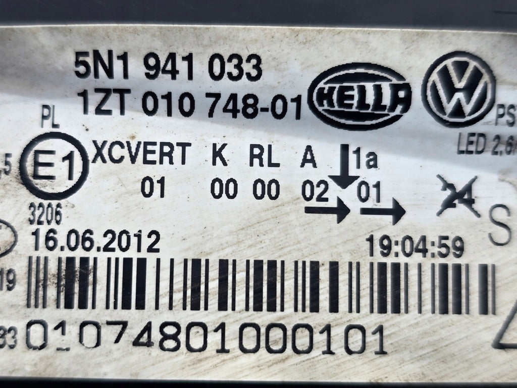 Frontscheinwerfer VW Tiguan 5N1941033 Links Scheinwerfer Headlight SCH3352760989yl