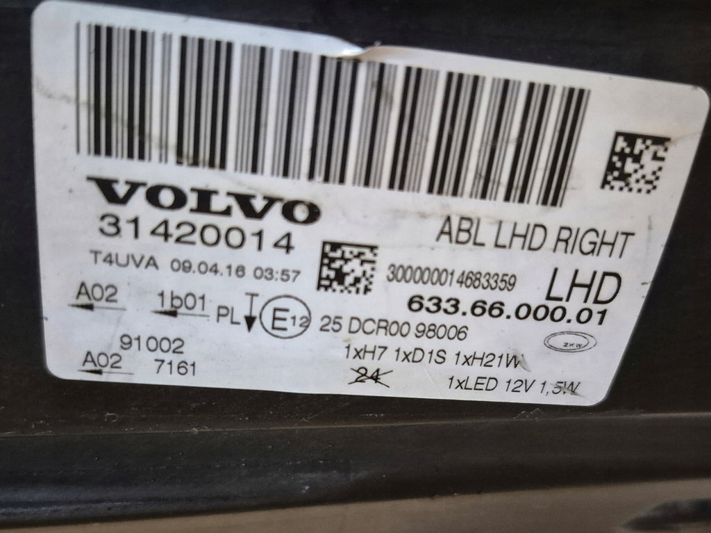 Frontscheinwerfer Volvo Xc70 31420014 LED Rechts Scheinwerfer Headlight