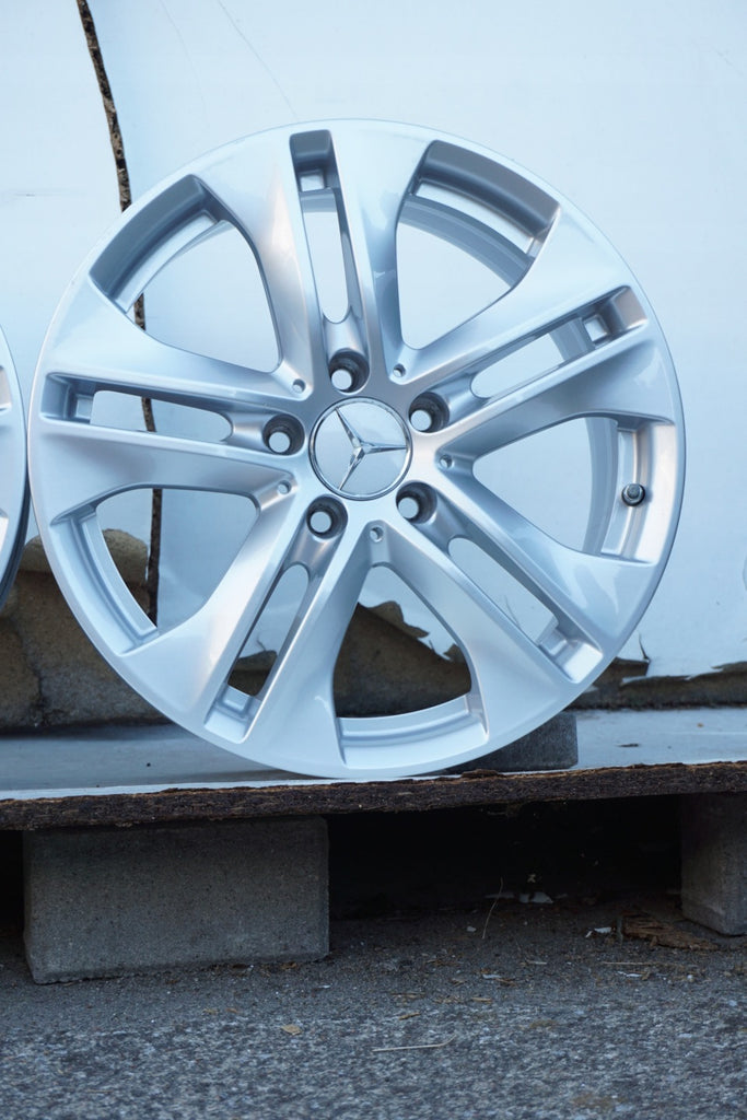 4x Alufelge 17 Zoll 7.5" 5x112 45ET Glanz Silber A2074010602 Mercedes-Benz FEL7935654287dg