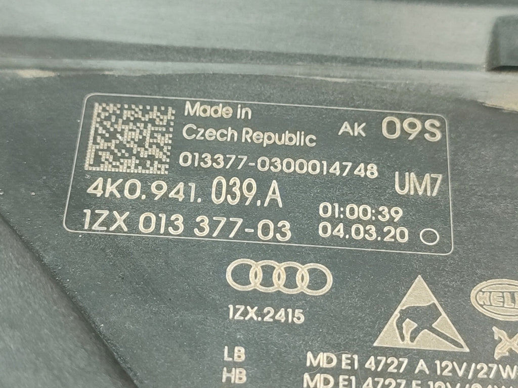 Frontscheinwerfer Audi A6 C8 4K0941039A 1ZX013377-03 LED Links Headlight