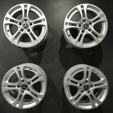 Laden Sie das Bild in den Galerie-Viewer, 4x Alufelge 16 Zoll 6.5" 5x112 38ET Glanz Silber Mercedes-Benz W177 Rim Wheel FEL4610183029yp