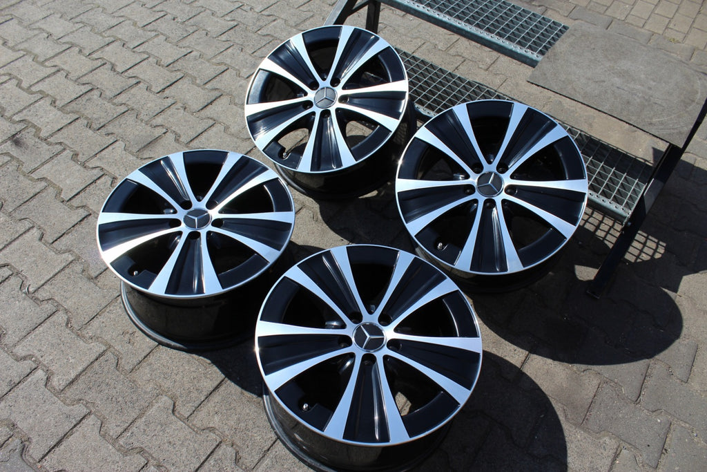 4x Alufelge 18 Zoll 8.0" 5x112 43ET Glanz Schwarz A2134013700 Mercedes-Benz W213 FEL9461754724an