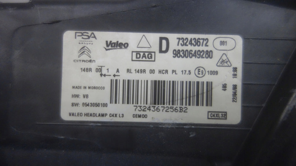 Frontscheinwerfer Citroën C4 III 9830649280 Rechts Scheinwerfer Headlight
