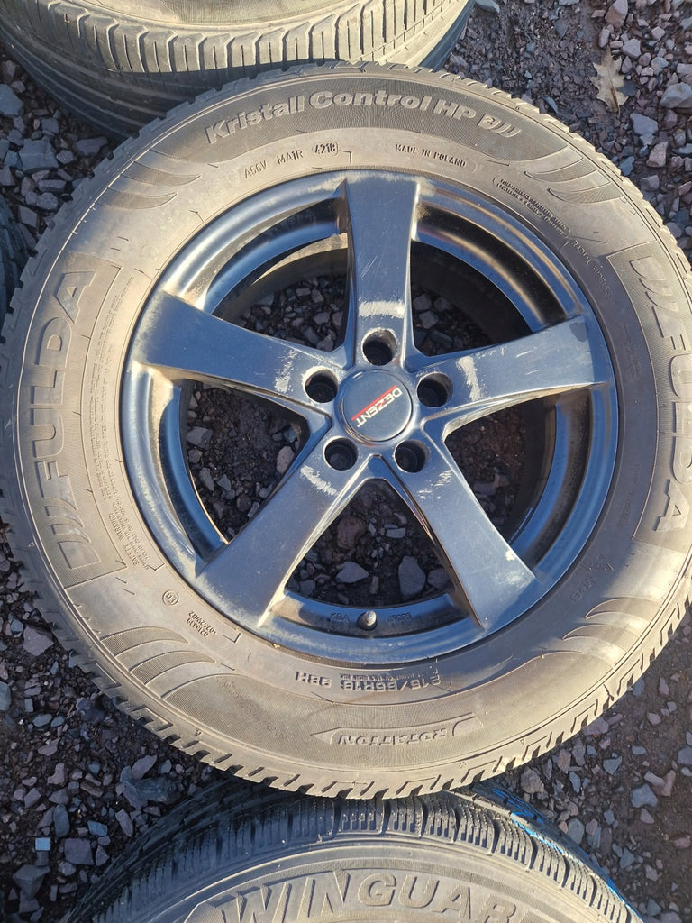 4x Alufelge 16 Zoll 6.5" 5x105 38ET Glanz Schwarz Chevrolet Rim Wheel FEL1768306456ww