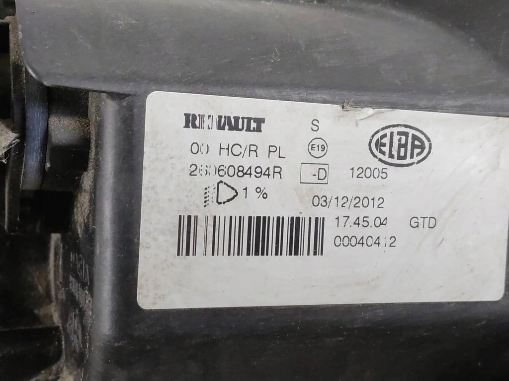 Frontscheinwerfer Dacia Sandero 260608494R FALSE Scheinwerfer Headlight SCH9994062384ml