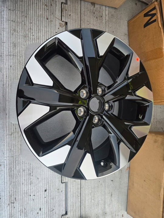 1x Alufelge 19 Zoll 7.5" 5x114.3 51ET Glanz Schwarz 52910-CJ360 Kia Sportage V FEL1994919051mj