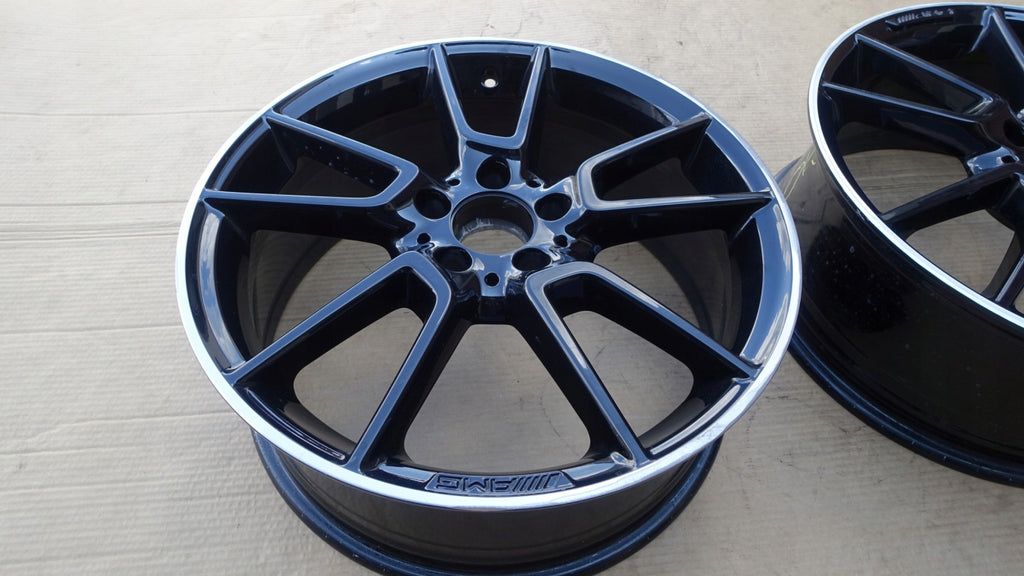 1x Alufelge 19 Zoll 7.5" 5x112 44ET Glanz Schwarz A2054012200 Mercedes-Benz W205 FEL7211017170gw