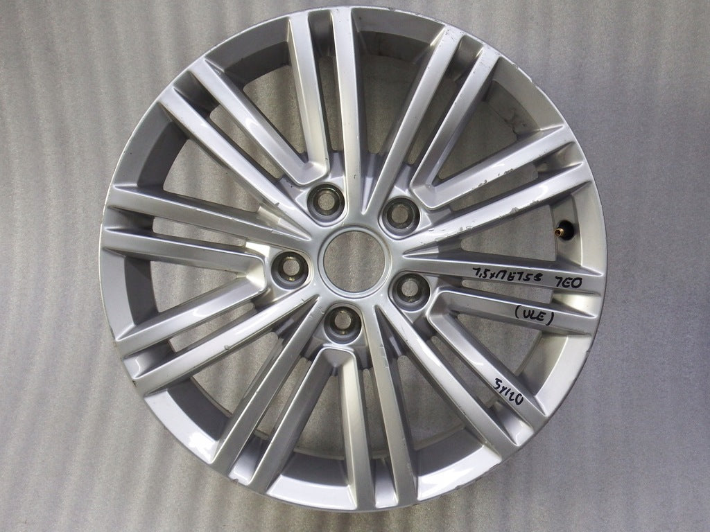 1x Alufelge 17 Zoll 7.0" 5x120 55ET Glanz Silber 7E0601025J VW Transporter FEL8803695545zt