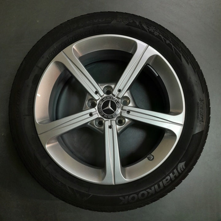 4x Alufelge 17 Zoll 6.5" 5x112 44ET Glanz Silber A1774011200 Mercedes-Benz W177 FEL1934982230bu