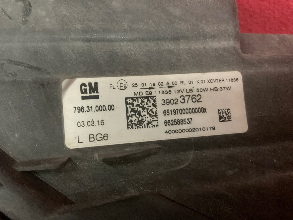 Frontscheinwerfer Opel Astra K 39023762 Xenon Links Scheinwerfer Headlight