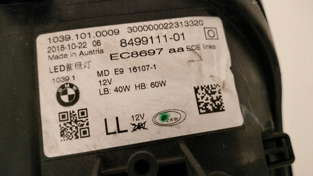 Frontscheinwerfer BMW 5 G31 G30 8499111-01 Ein Stück (Rechts oder Links)