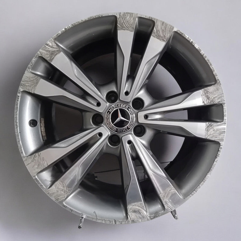 1x Alufelge 18 Zoll 7.5" 5x112 44ET Glanz Graphit A2054012802 Mercedes-Benz Mg