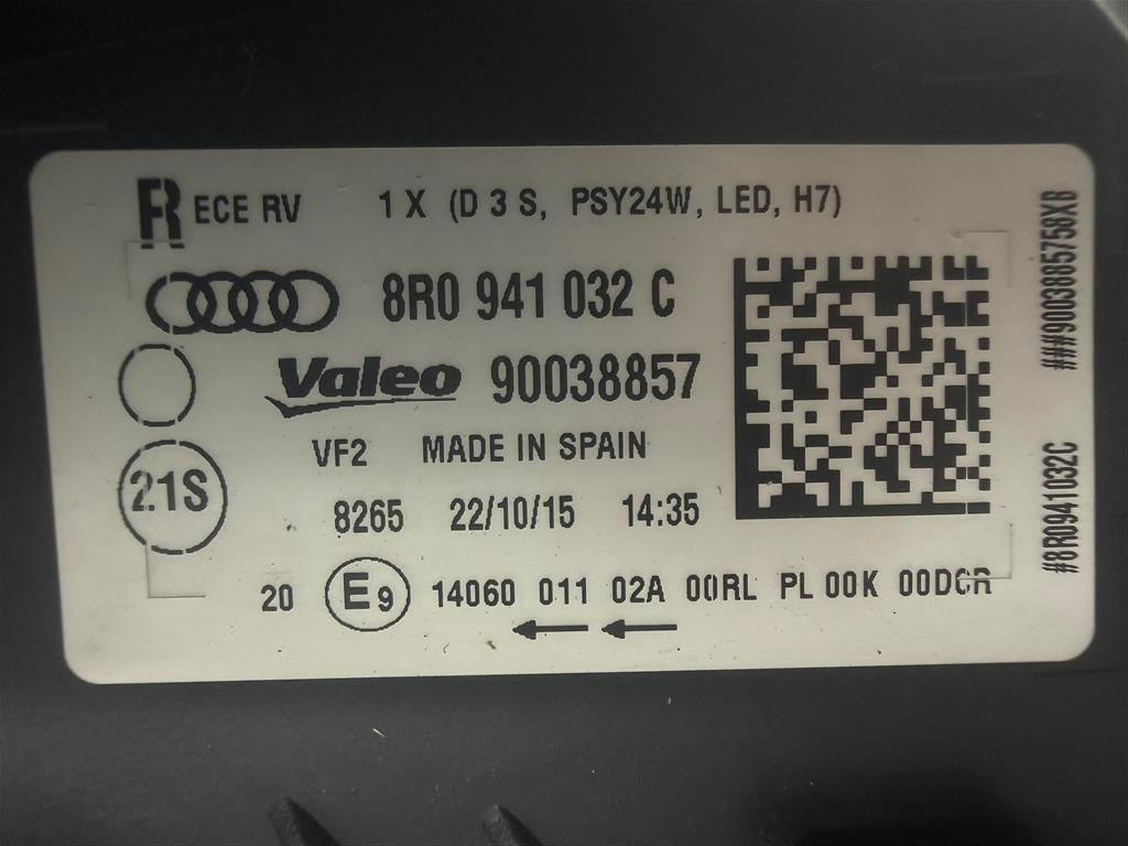Frontscheinwerfer Audi Q5 8R0941032C Bi-Xenon Rechts Scheinwerfer Headlight SCH6039749057wv