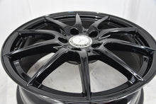 Load image into Gallery viewer, 4x Alufelge 17 Zoll 6.5" 5x112 49ET Glanz Schwarz A2464010102 Mercedes-Benz FEL5230074303bo