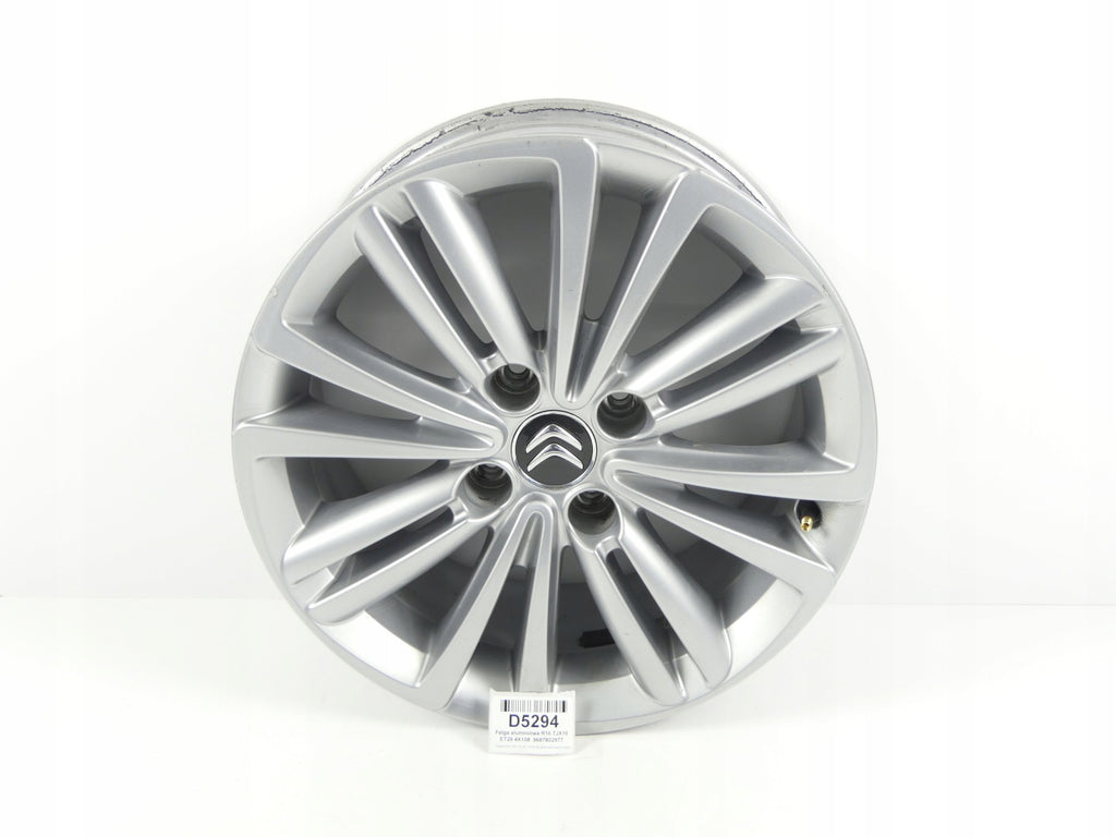 1x Alufelge 16 Zoll 7.0" 4x108 9687802977 Citroën C4 II B7 Hatchback I Rim Wheel FEL7416120819ke