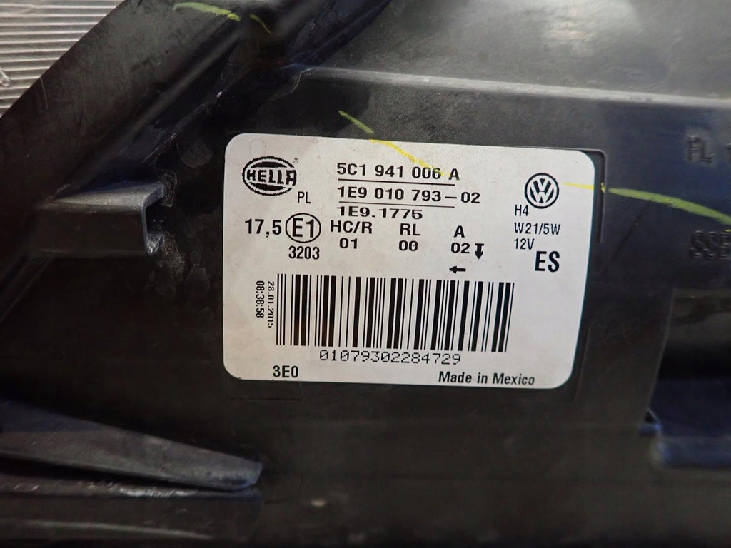 Frontscheinwerfer VW Beetle 5C1941006A Rechts Scheinwerfer Headlight SCH7925175422xu