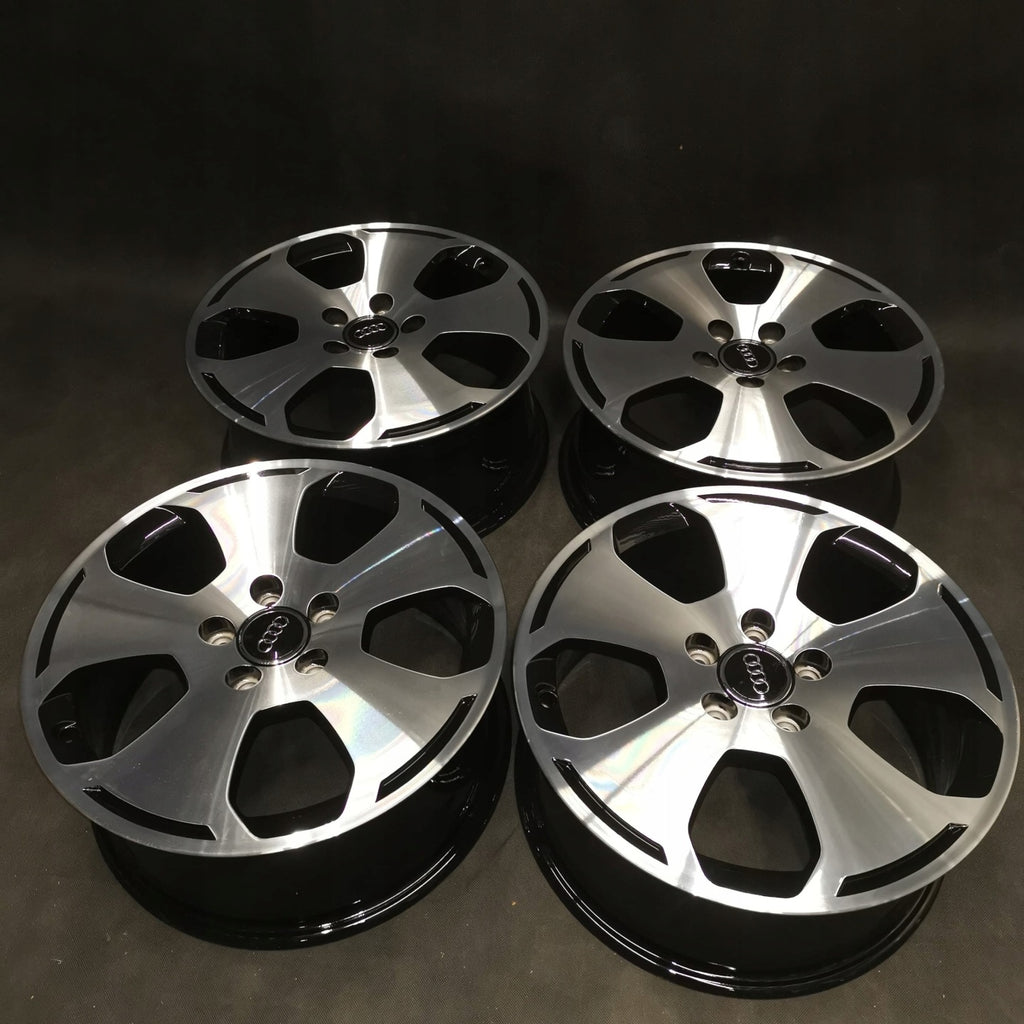 4x Alufelge 17 Zoll 7.5" 5x112 56ET Glanz Schwarz Audi A3 Rim Wheel FEL7936943566yt