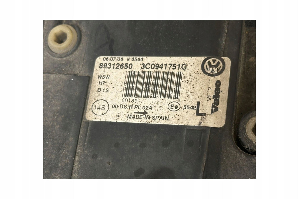 Frontscheinwerfer VW Passat 3C0941751G 89312650 Links Scheinwerfer Headlight SCH6570777426hx