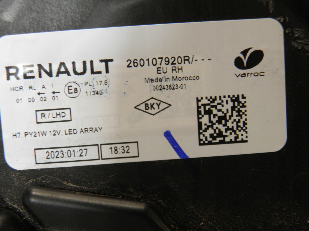 Frontscheinwerfer Dacia Sandero III Logan Jogger 260107920R LED Rechts Headlight