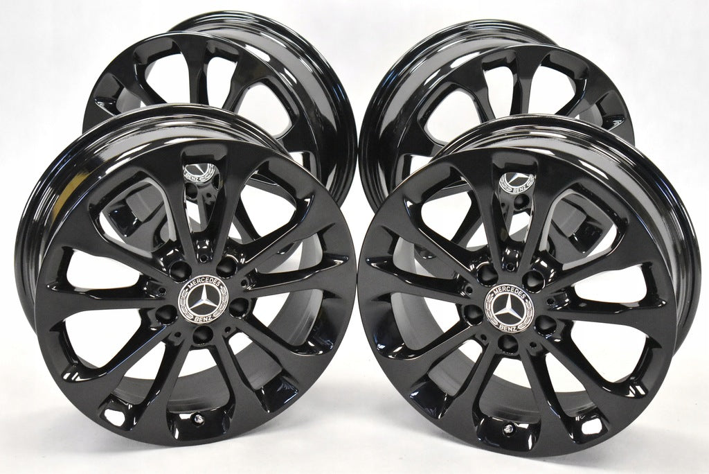 4x Alufelge 17 Zoll 6.5" 5x112 38ET Glanz Schwarz A1564011700 Mercedes-Benz X156 FEL4813699281nw