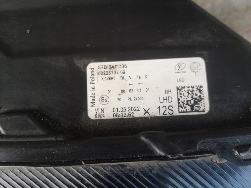 Frontscheinwerfer Skoda Karoq 57B941036 Rechts Scheinwerfer Headlight SCH3104920551dw
