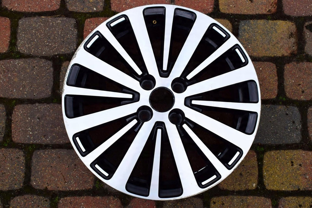 1x Alufelge 16 Zoll 7.0" 4x100 37ET Glanz Schwarz 403002573R Dacia III 1 Twingo