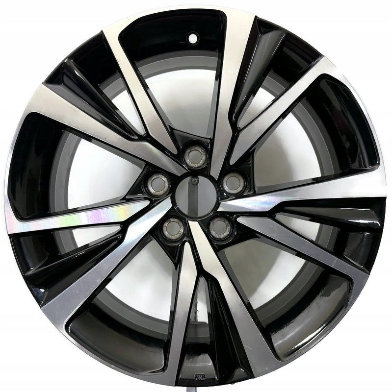1x Alufelge 18 Zoll 7.0" 5x114.3 35ET Glanz Schwarz CMS1351-11 Toyota C-Hr FEL5013587991ut