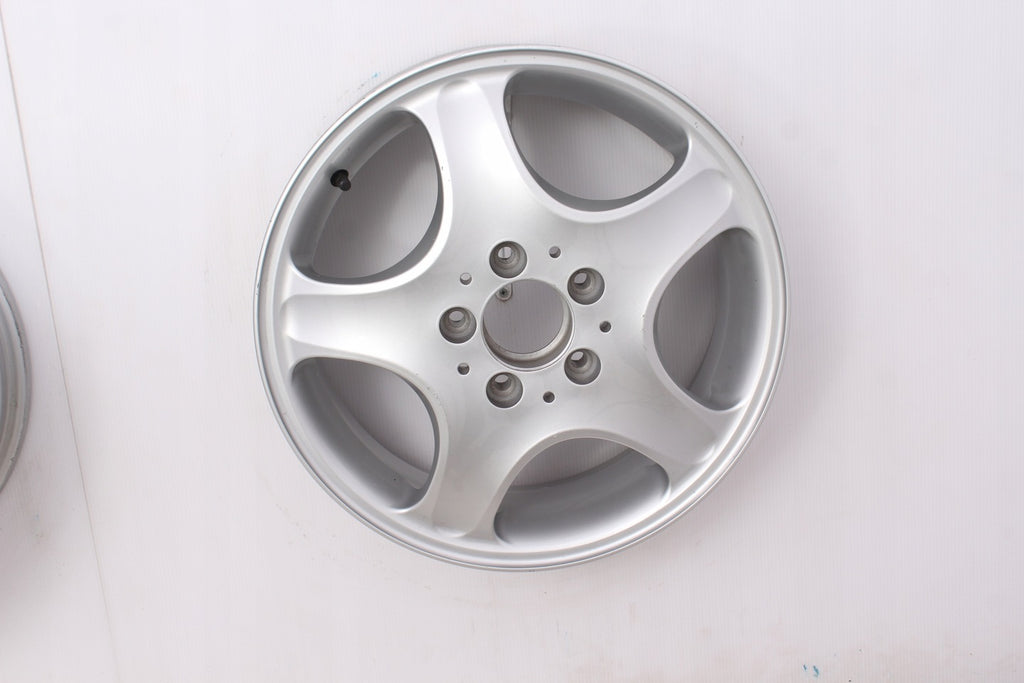 1x Alufelge 16 Zoll 5.5" 5x112 54ET Glanz Silber 1684011502 Mercedes-Benz