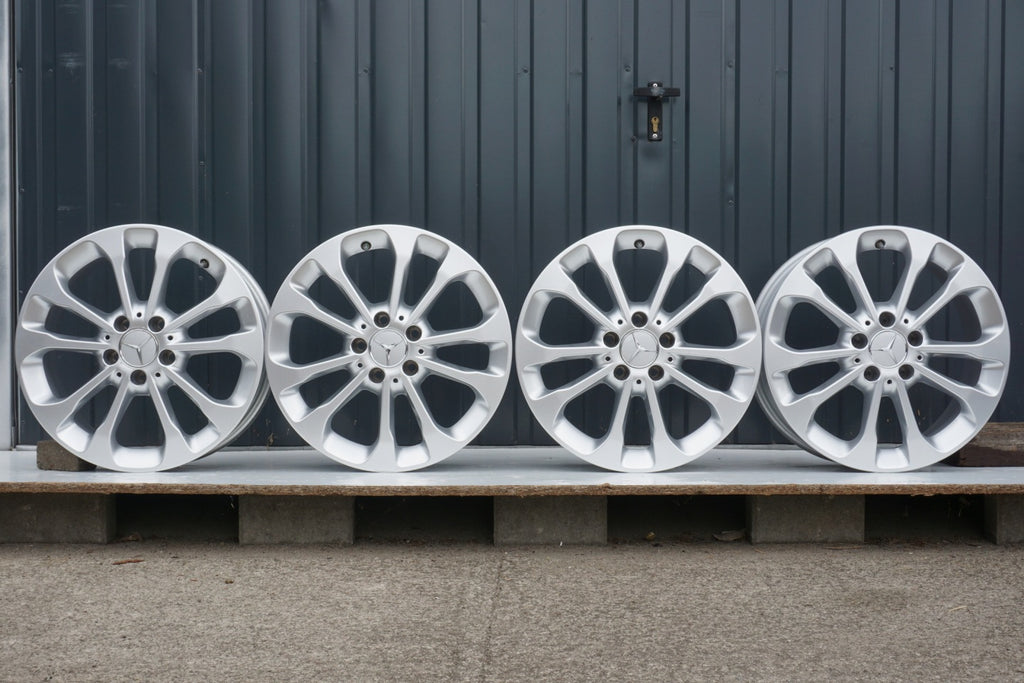 4x Alufelge 17 Zoll 6.5" 5x112 38ET Silber A1564011700 Mercedes-Benz Rim Wheel FEL9341666349tq