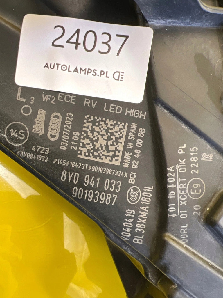 Frontscheinwerfer Audi A3 8Y0941033 LED Links Scheinwerfer Headlight